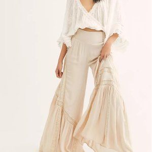 Free People Lovin's Easy Lace Mix Pants